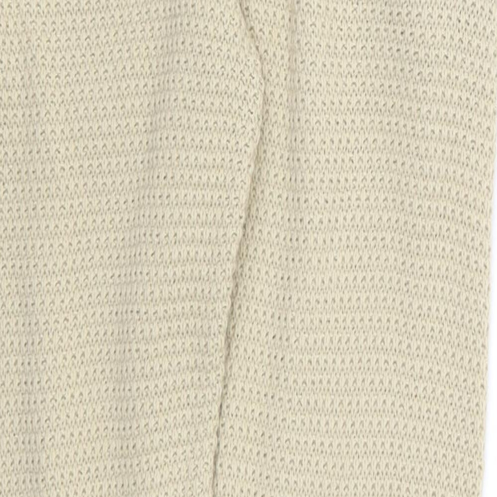 PRETTYLITTLETHING Womens Brown  Acrylic Jogger Trousers Size S L27 in Regular