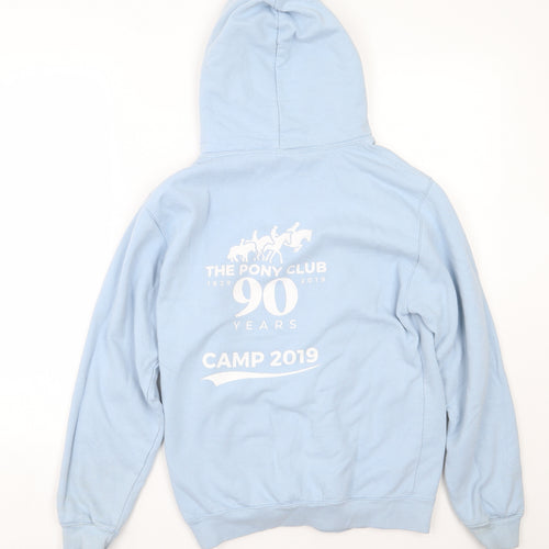 AWD Womens Blue  Cotton Pullover Hoodie Size S   - Pony