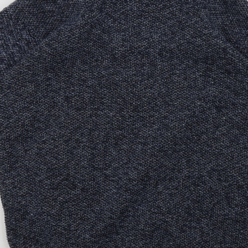 Paloma Mens Blue  Acrylic Full Zip Sweatshirt Size M