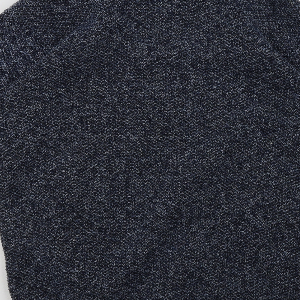 Paloma Mens Blue  Acrylic Full Zip Sweatshirt Size M