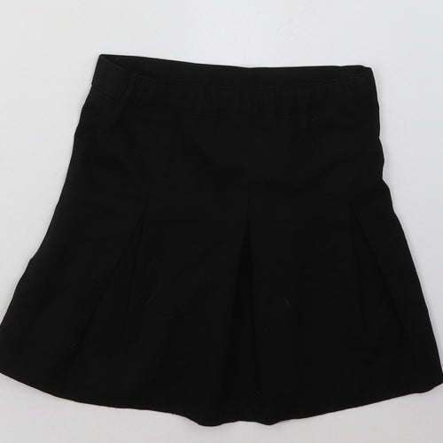aldi Girls Black  Polyester A-Line Skirt Size 3-4 Years  Regular  - School Wear