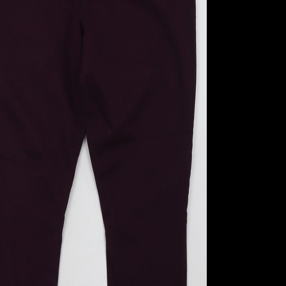 Matalan Womens Purple  Cotton Jegging Trousers Size 18 L30 in Regular