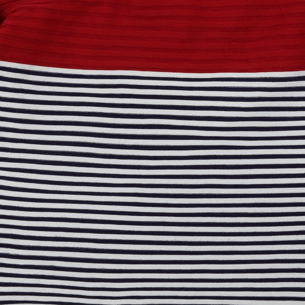Apricot Womens Multicoloured Striped Viscose Pullover Sweatshirt Size 16  Zip