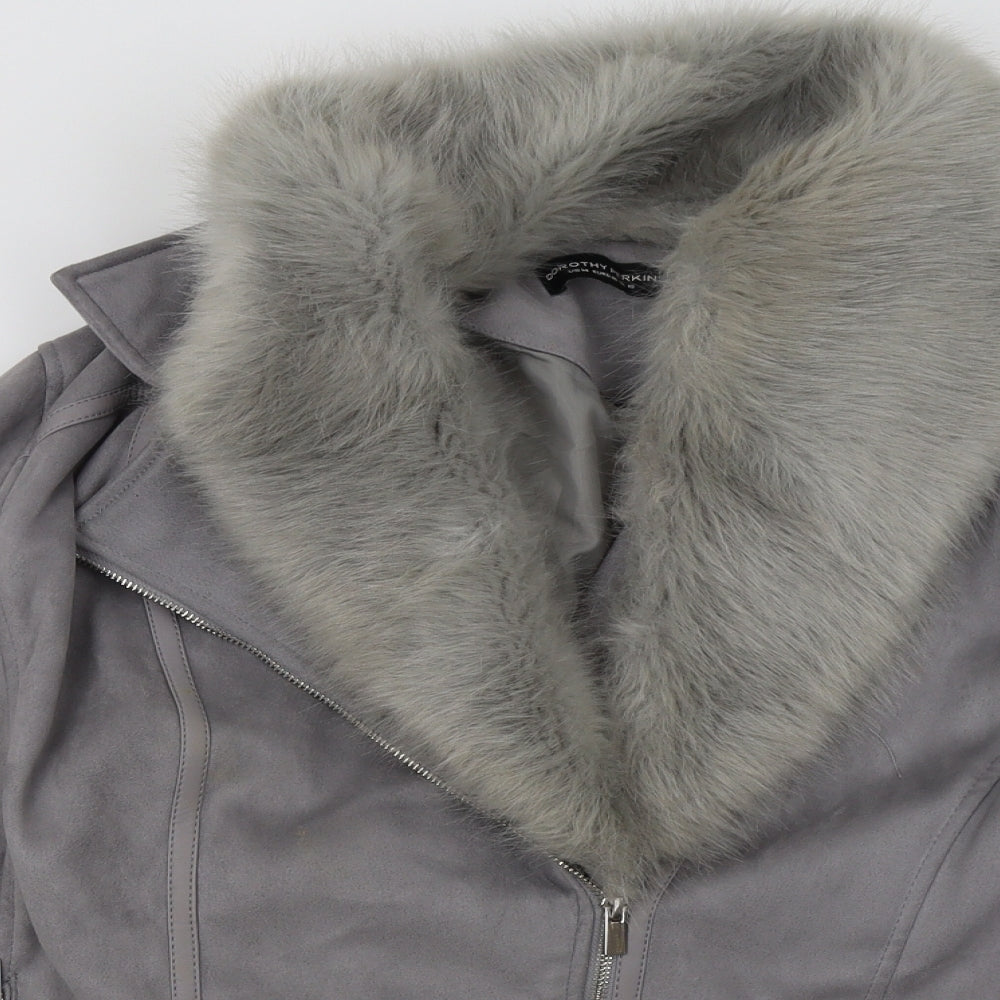 Dorothy Perkins Womens Grey   Jacket  Size 18  Zip