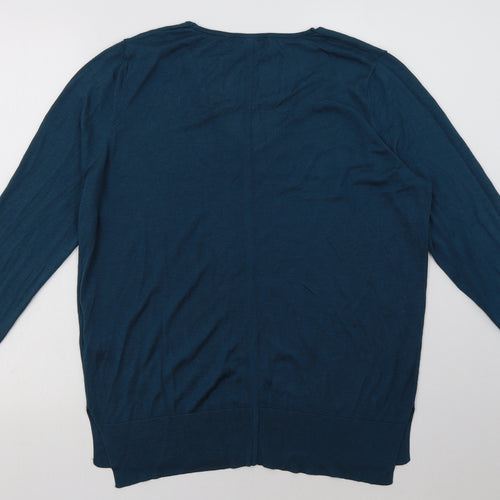 NEXT Womens Green  Viscose Pullover Sweatshirt Size 16  Pullover