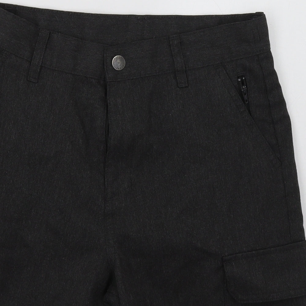 NEXT Boys Grey  Polyester Cargo Shorts Size 12 Years  Regular Buckle - School Wear