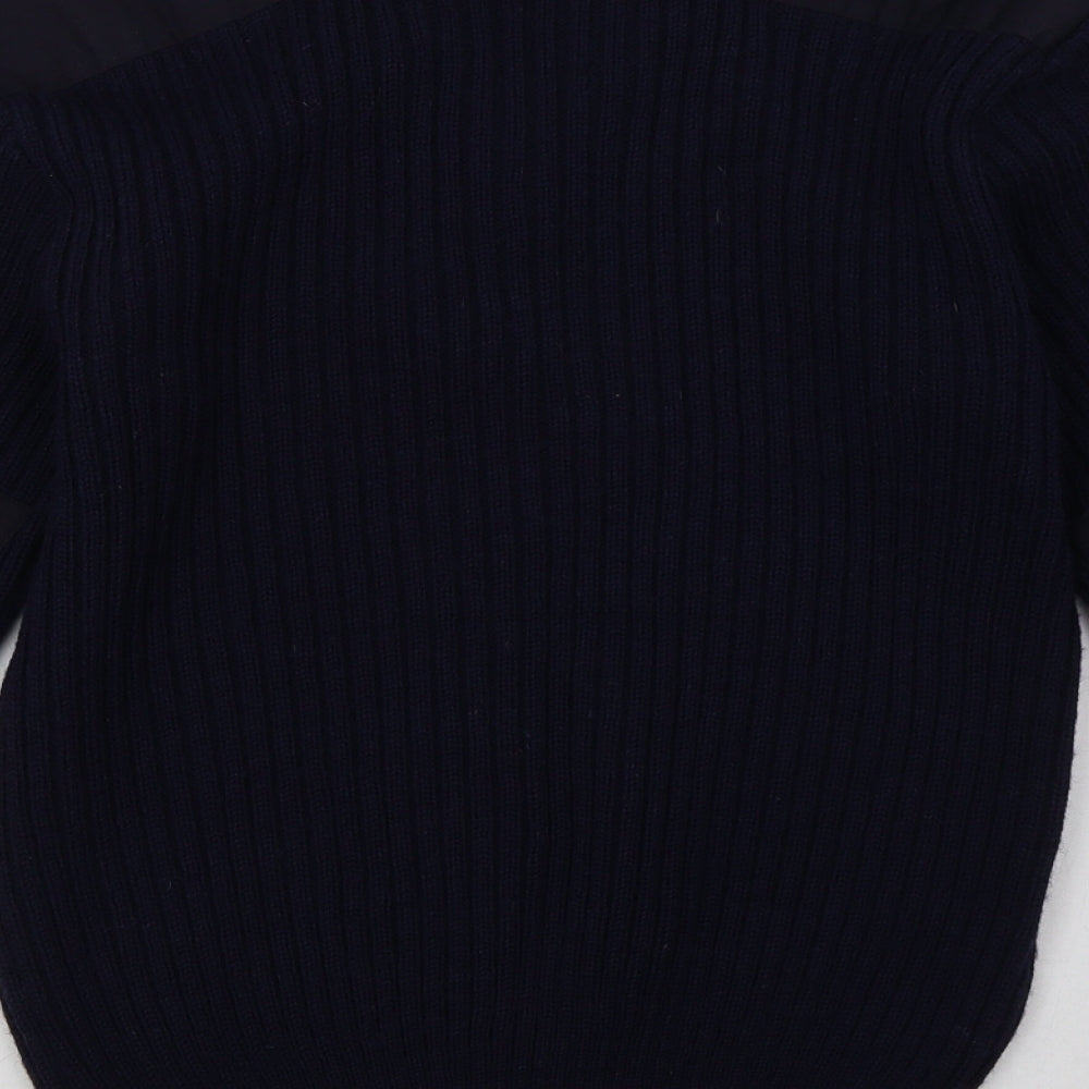 Preworn Mens Blue  Polyester Pullover Sweatshirt Size L