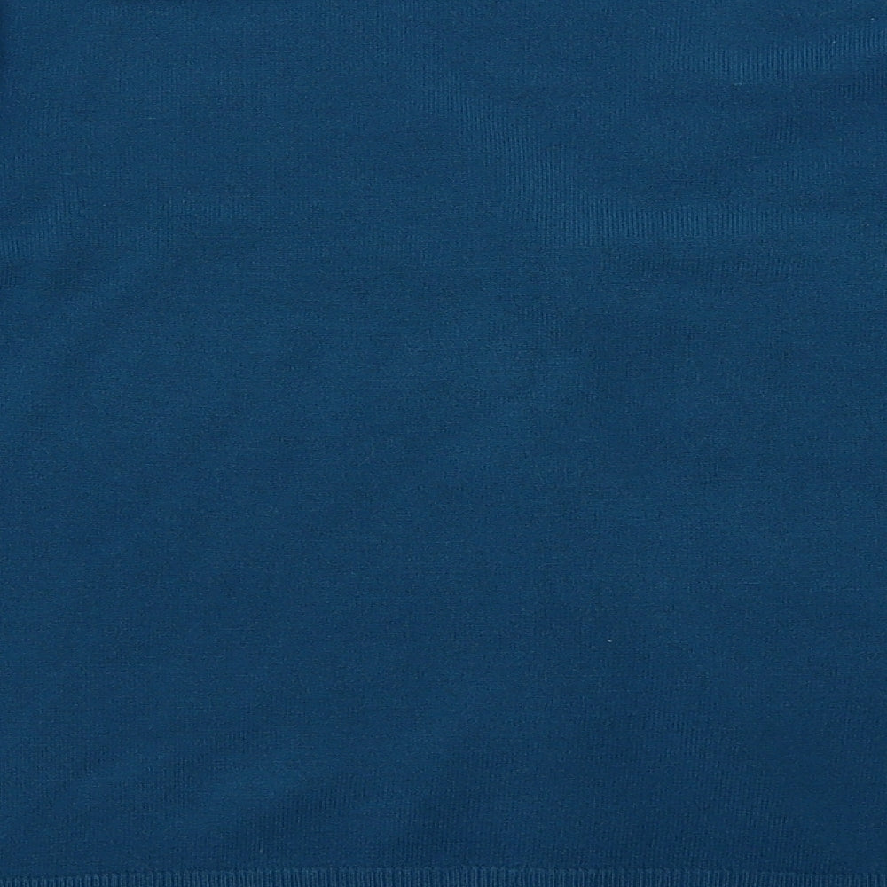 BHS Womens Blue V-Neck  Acrylic Cardigan Jumper Size 16