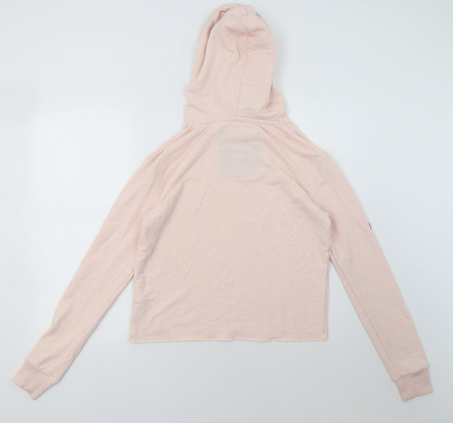 Superdry Womens Pink  Polyacrylate Fibre Pullover Hoodie Size XS  Pullover