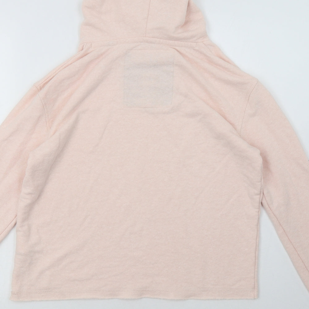 Superdry Womens Pink  Polyacrylate Fibre Pullover Hoodie Size XS  Pullover