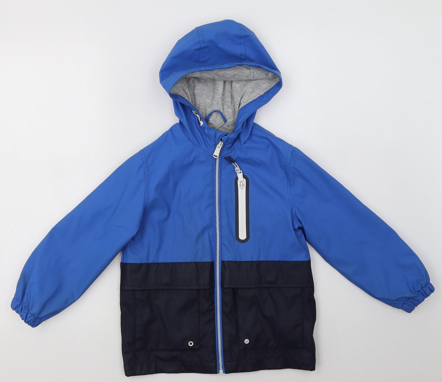 Marks and Spencer Boys Blue   Rain Coat Coat Size 5-6 Years  Zip