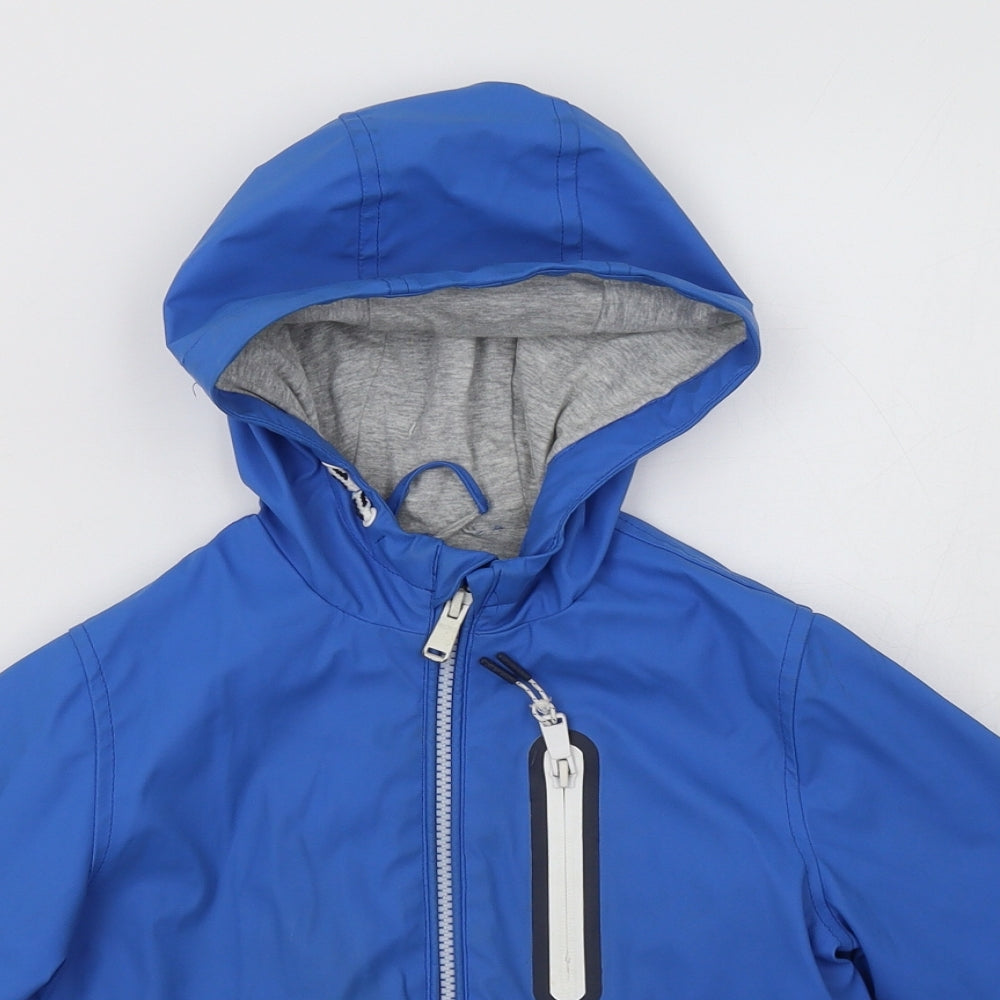 Marks and Spencer Boys Blue   Rain Coat Coat Size 5-6 Years  Zip