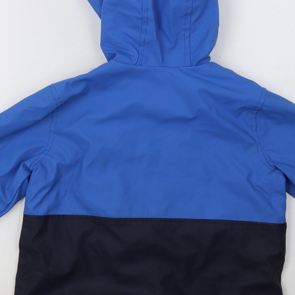 Marks and Spencer Boys Blue   Rain Coat Coat Size 5-6 Years  Zip