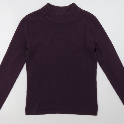 Matalan Womens Purple  Acrylic Pullover Sweatshirt Size 8  Pullover