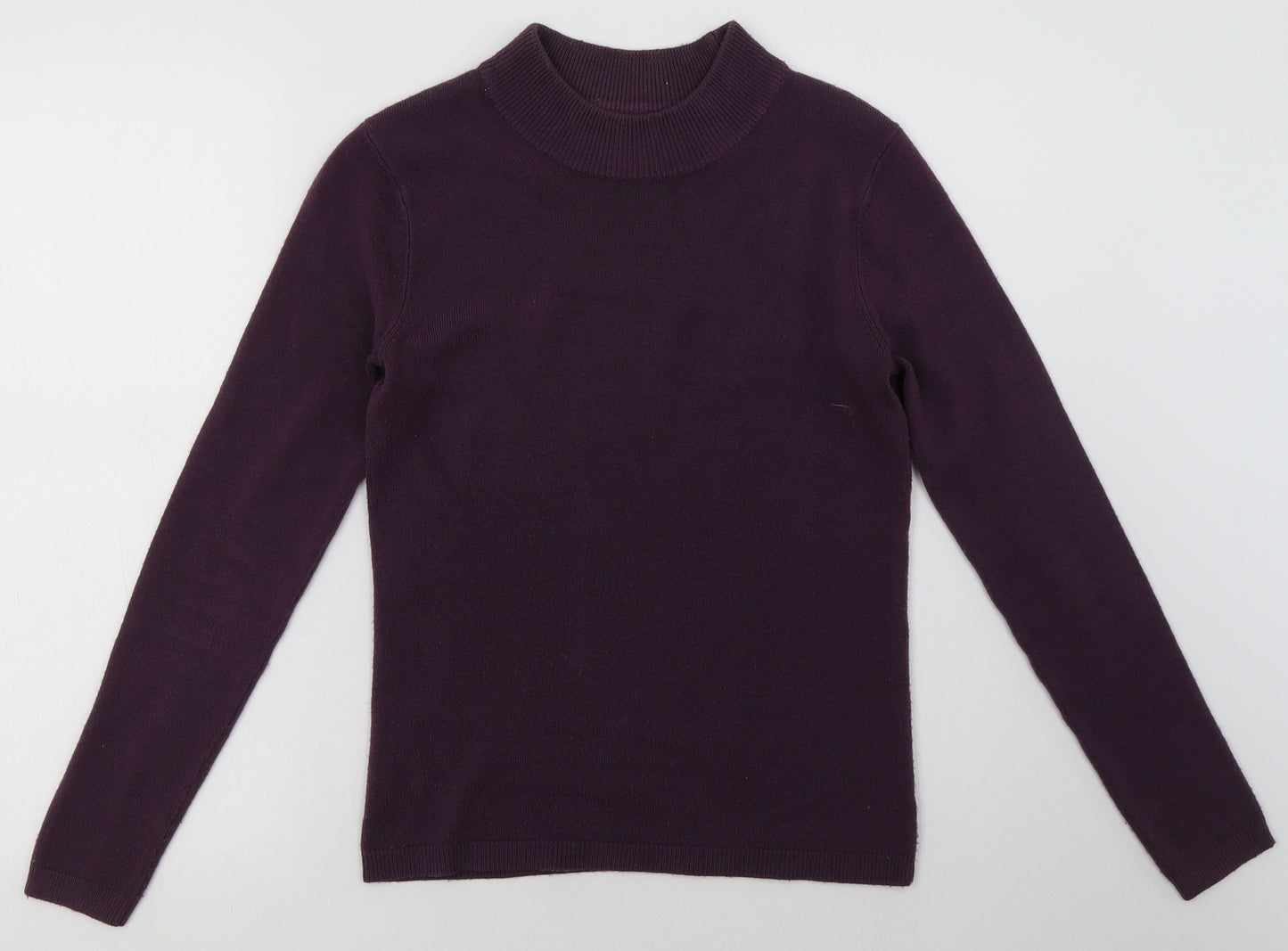 Matalan Womens Purple  Acrylic Pullover Sweatshirt Size 8  Pullover
