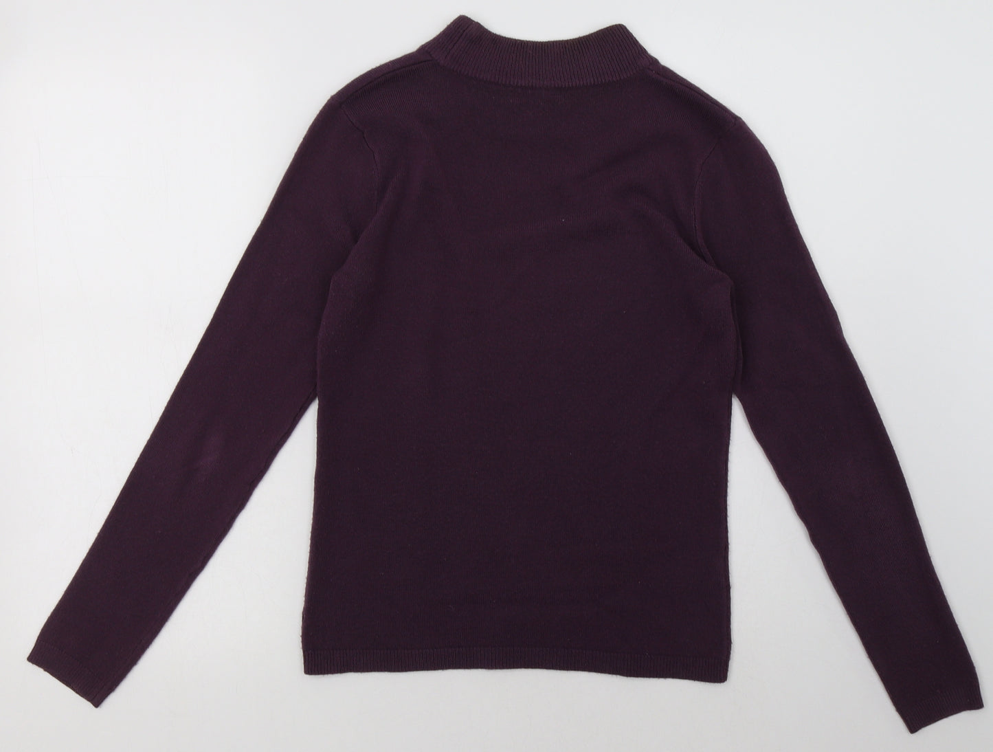Matalan Womens Purple  Acrylic Pullover Sweatshirt Size 8  Pullover