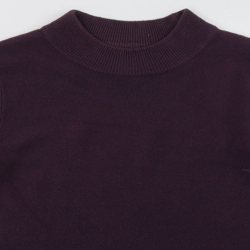 Matalan Womens Purple  Acrylic Pullover Sweatshirt Size 8  Pullover