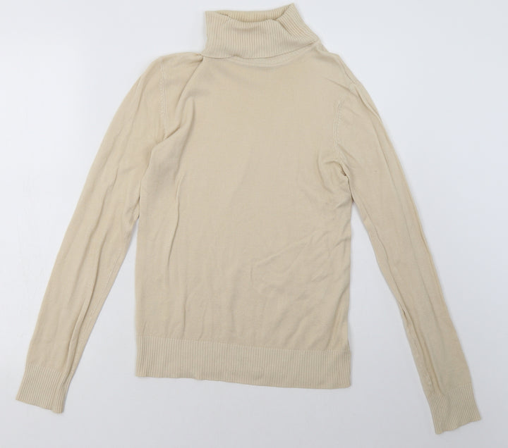 Matalan Womens Beige Viscose Pullover Sweatshirt Size 12 Pullover