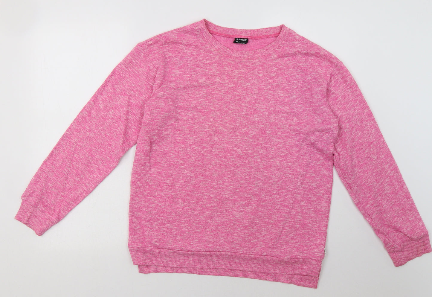 Bonds Womens Pink  Cotton Pullover Sweatshirt Size S  Pullover