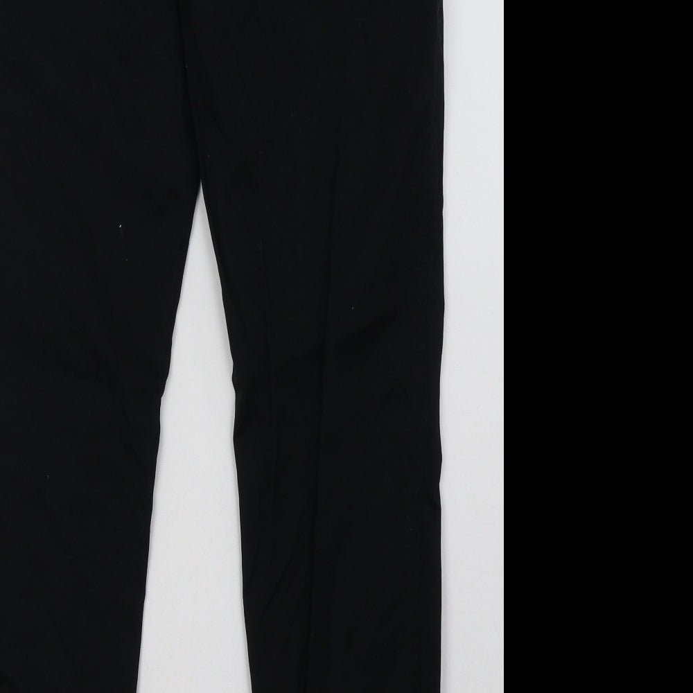 River Island Mens Black  Cotton Trousers  Size 34 L32 in Regular Button
