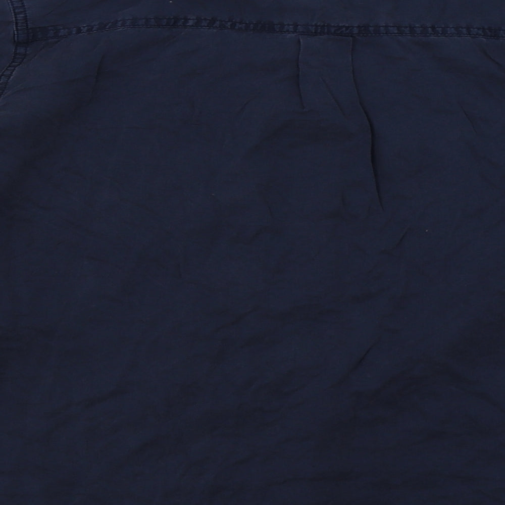 Tommy Hilfiger Mens Blue  Lyocell  Button-Up Size M Collared Button