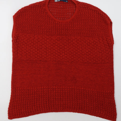 EWM Womens Red  Acrylic Pullover Sweatshirt Size L  Pullover