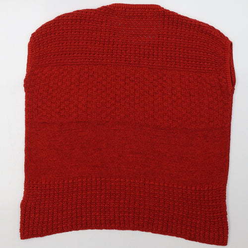 EWM Womens Red  Acrylic Pullover Sweatshirt Size L  Pullover