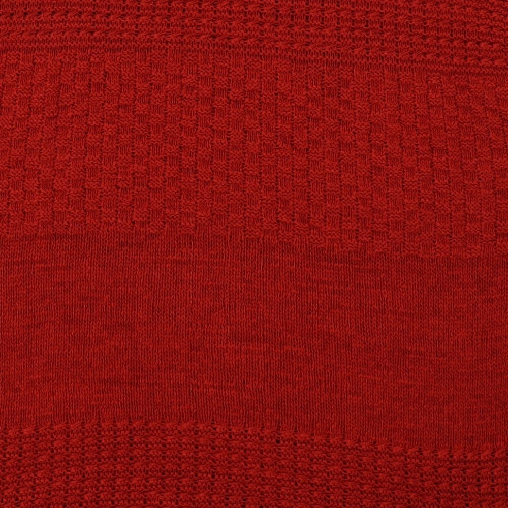 EWM Womens Red  Acrylic Pullover Sweatshirt Size L  Pullover
