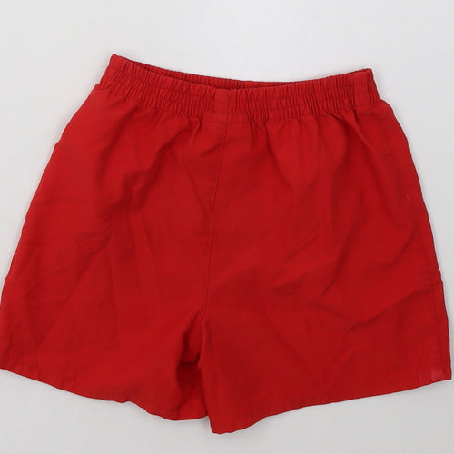 Reebok Boys Red  Polyester Sweat Shorts Size 3-4 Years  Regular  - Liverpool Football Club