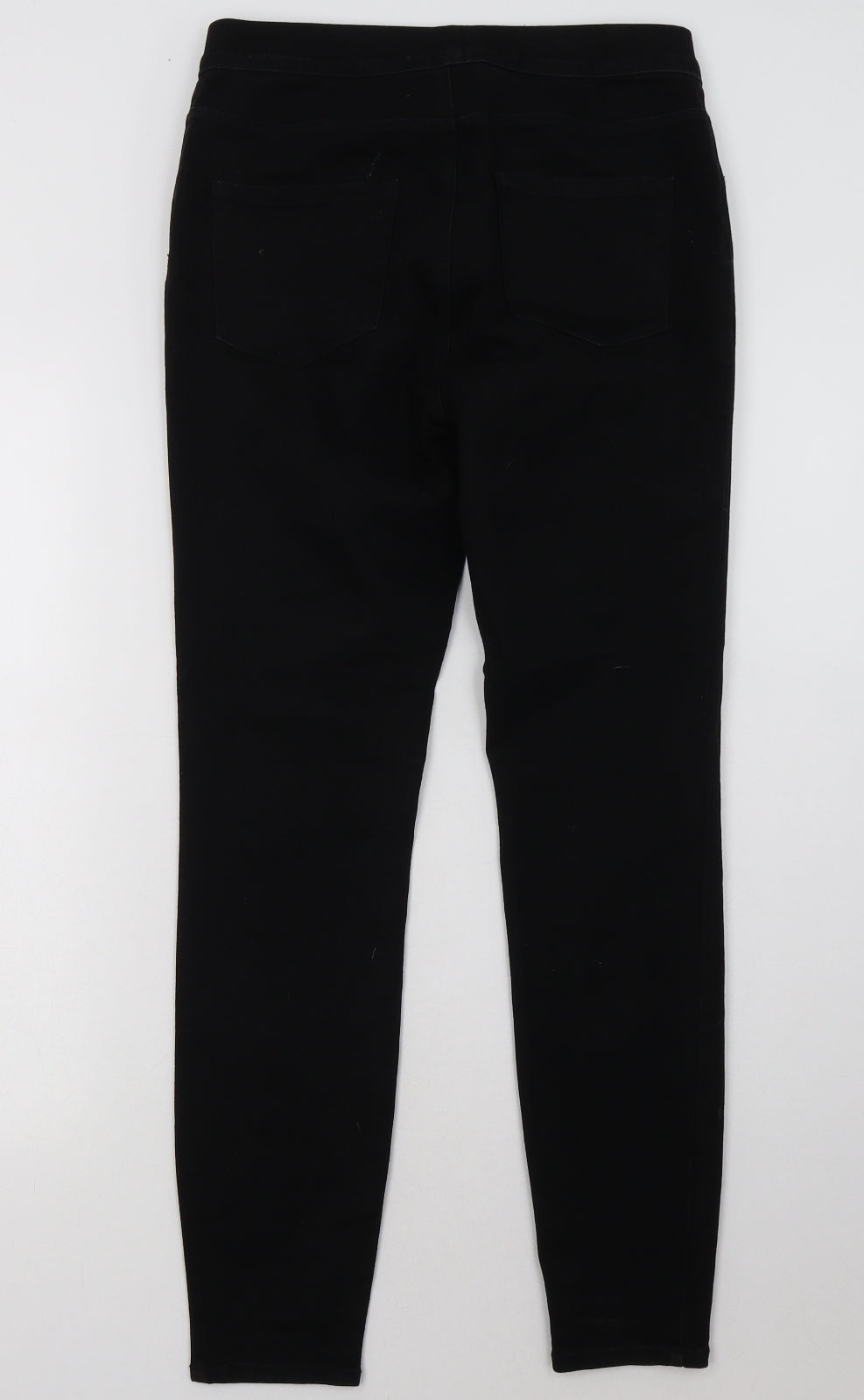 George Womens Black  Cotton Jegging Trousers Size 10 L30 in Regular