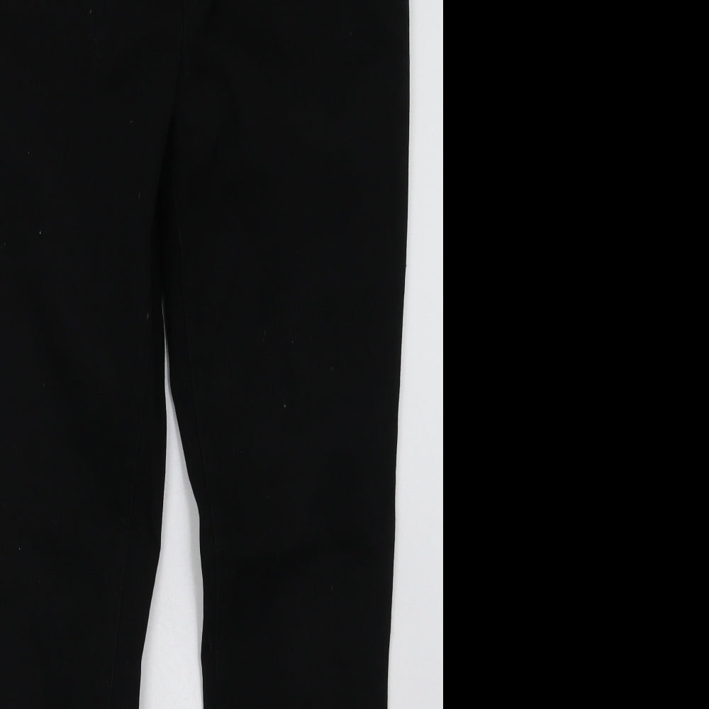 George Womens Black  Cotton Jegging Trousers Size 10 L30 in Regular