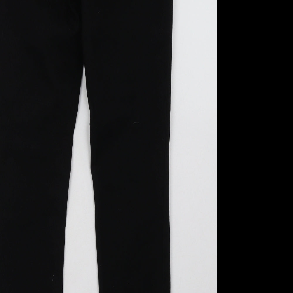 George Womens Black  Cotton Jegging Trousers Size 10 L30 in Regular
