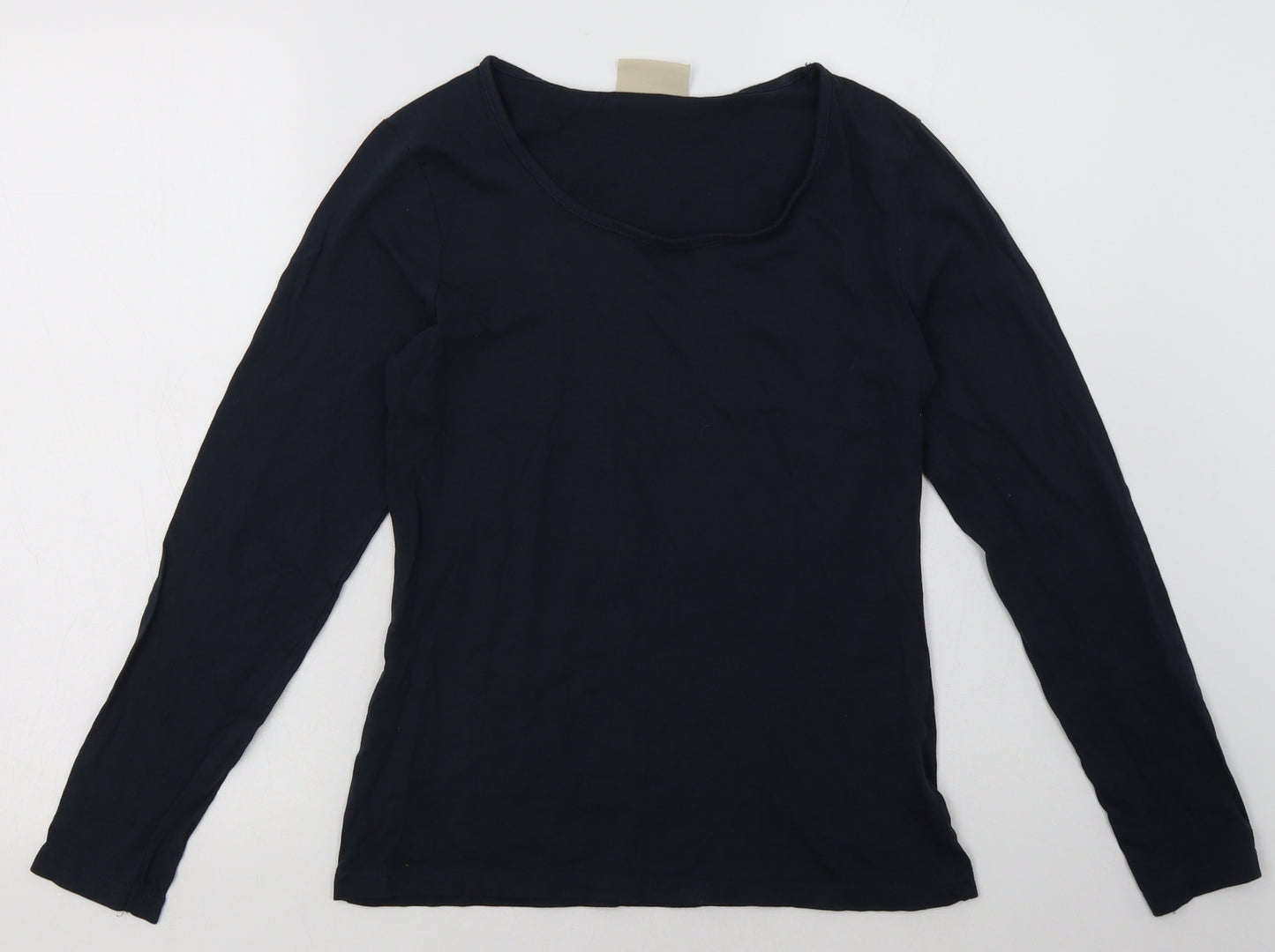 Avenue Womens Blue  Cotton Pullover Sweatshirt Size S  Pullover