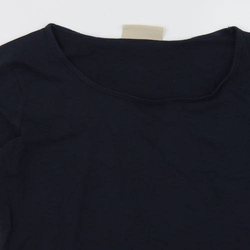Avenue Womens Blue  Cotton Pullover Sweatshirt Size S  Pullover