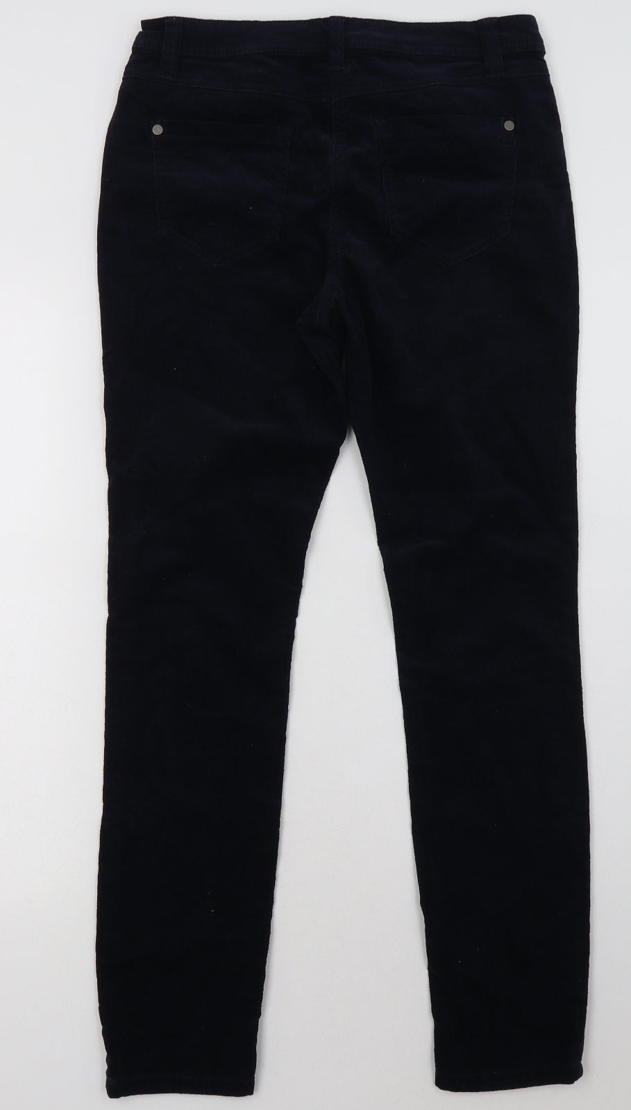 George Womens Blue  Cotton Trousers  Size 10 L30 in Regular Button