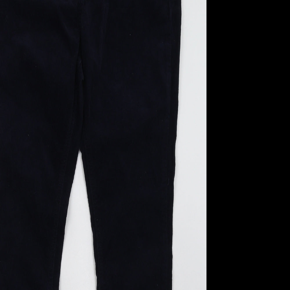 George Womens Blue  Cotton Trousers  Size 10 L30 in Regular Button