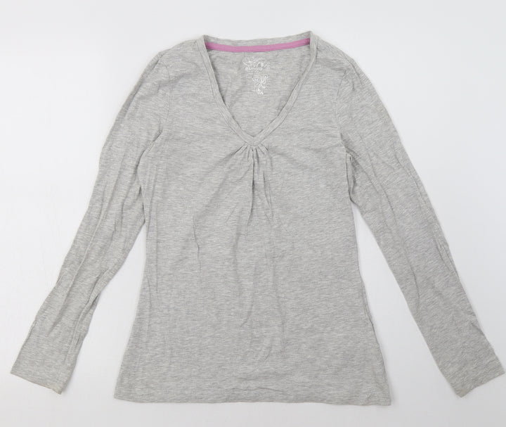 ESMARA Womens Grey Cotton Pullover Sweatshirt Size 10 Pullover