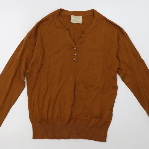 Avenue Womens Brown  Cotton Pullover Sweatshirt Size 10  Pullover
