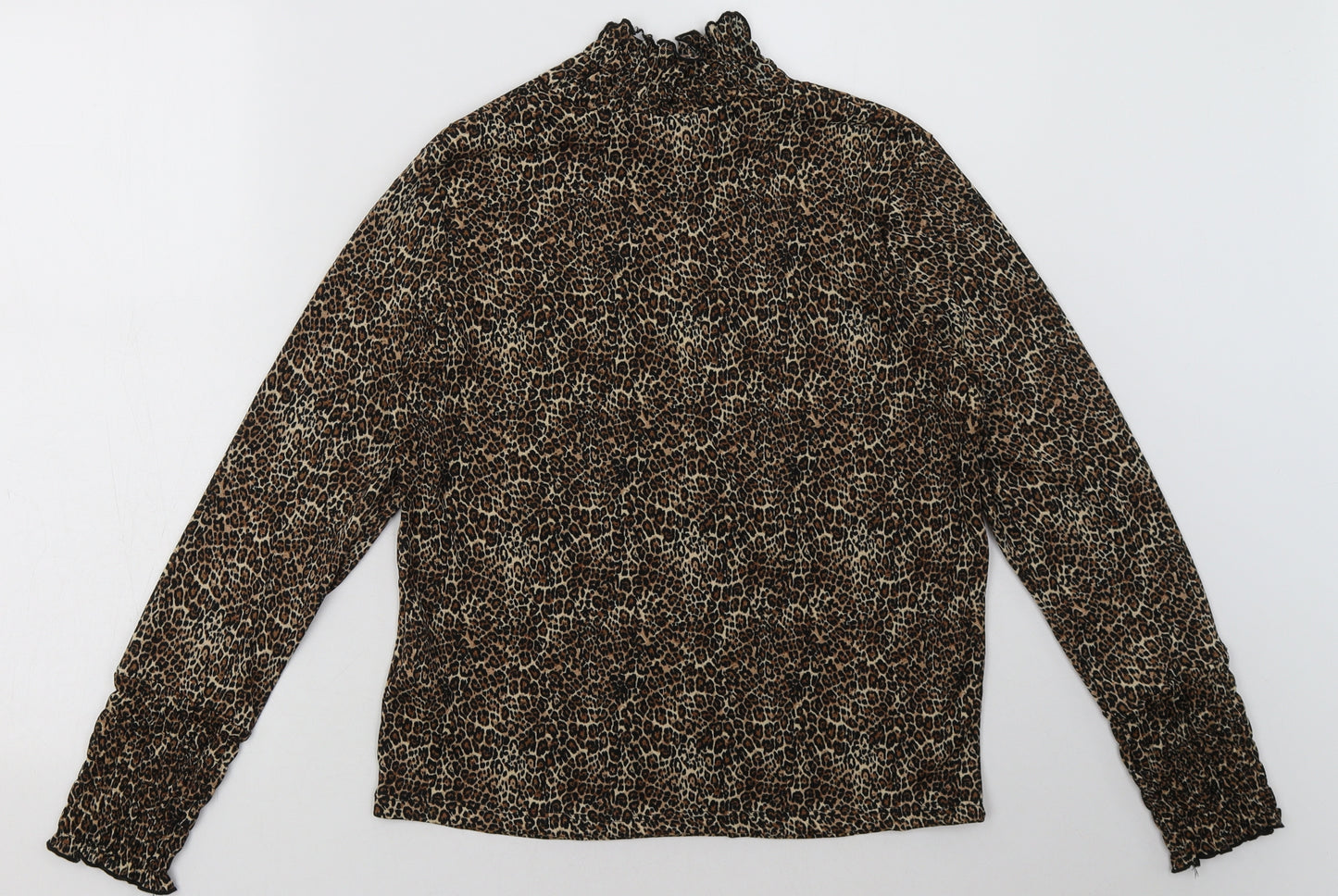Primark Womens Brown Animal Print Polyester Pullover  Size 8  Pullover
