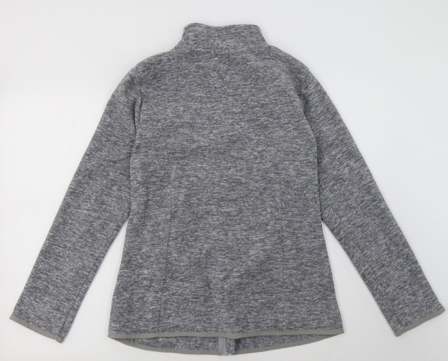 Crane Womens Grey  Polyester Full Zip Sweatshirt Size 10  Zip