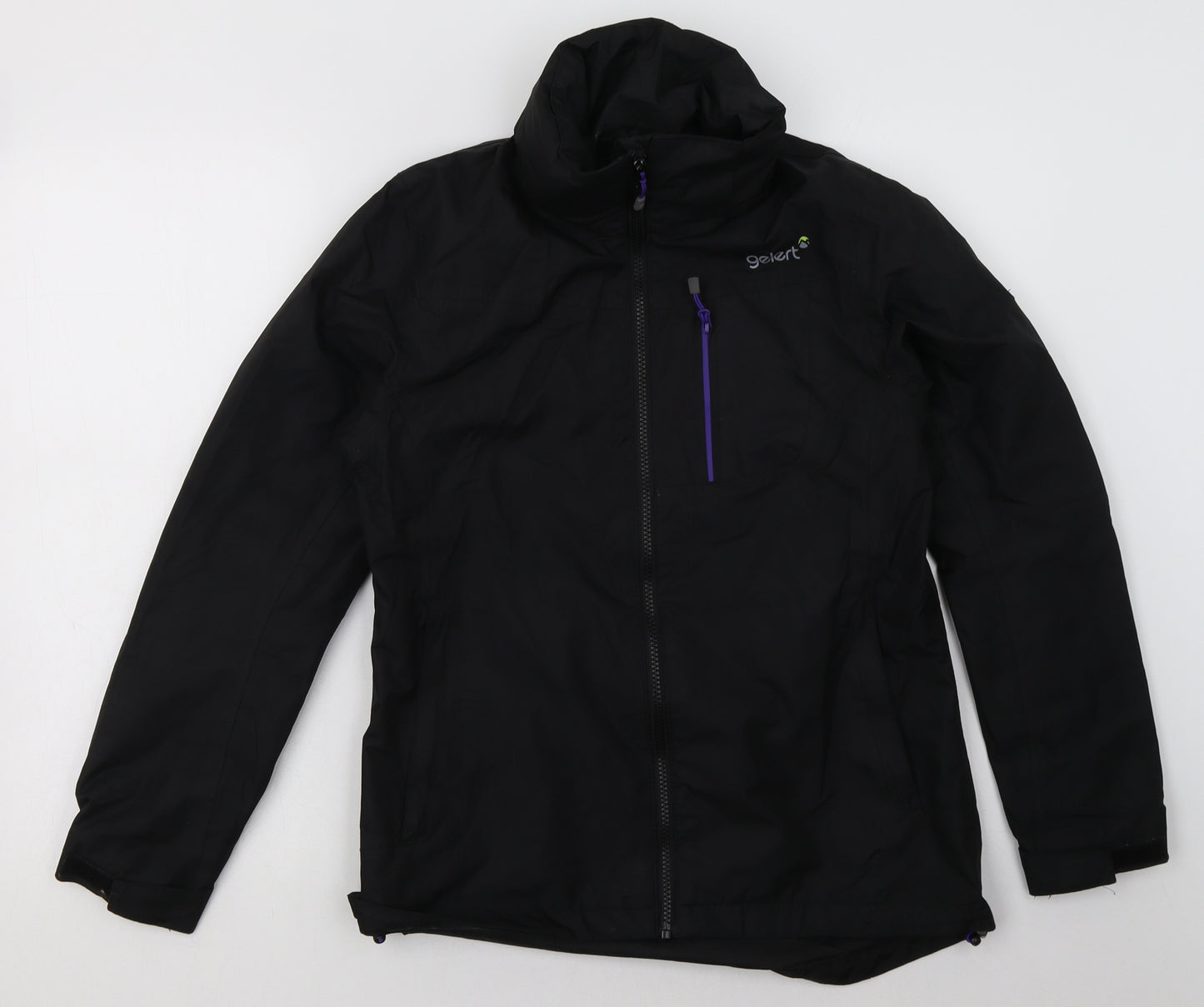 Gelert Womens Black   Windbreaker Coat Size 8  Zip