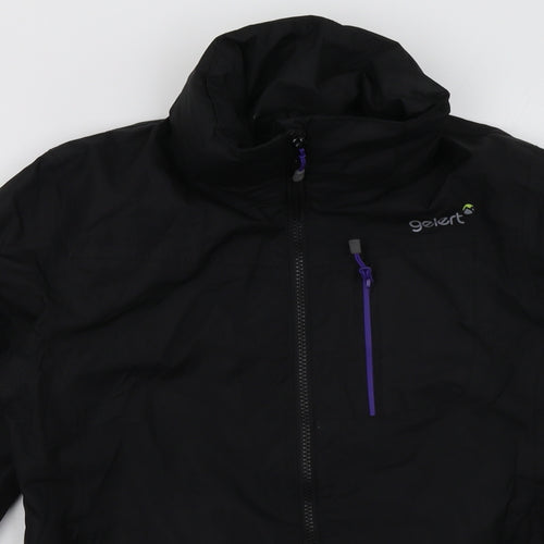 Gelert Womens Black   Windbreaker Coat Size 8  Zip