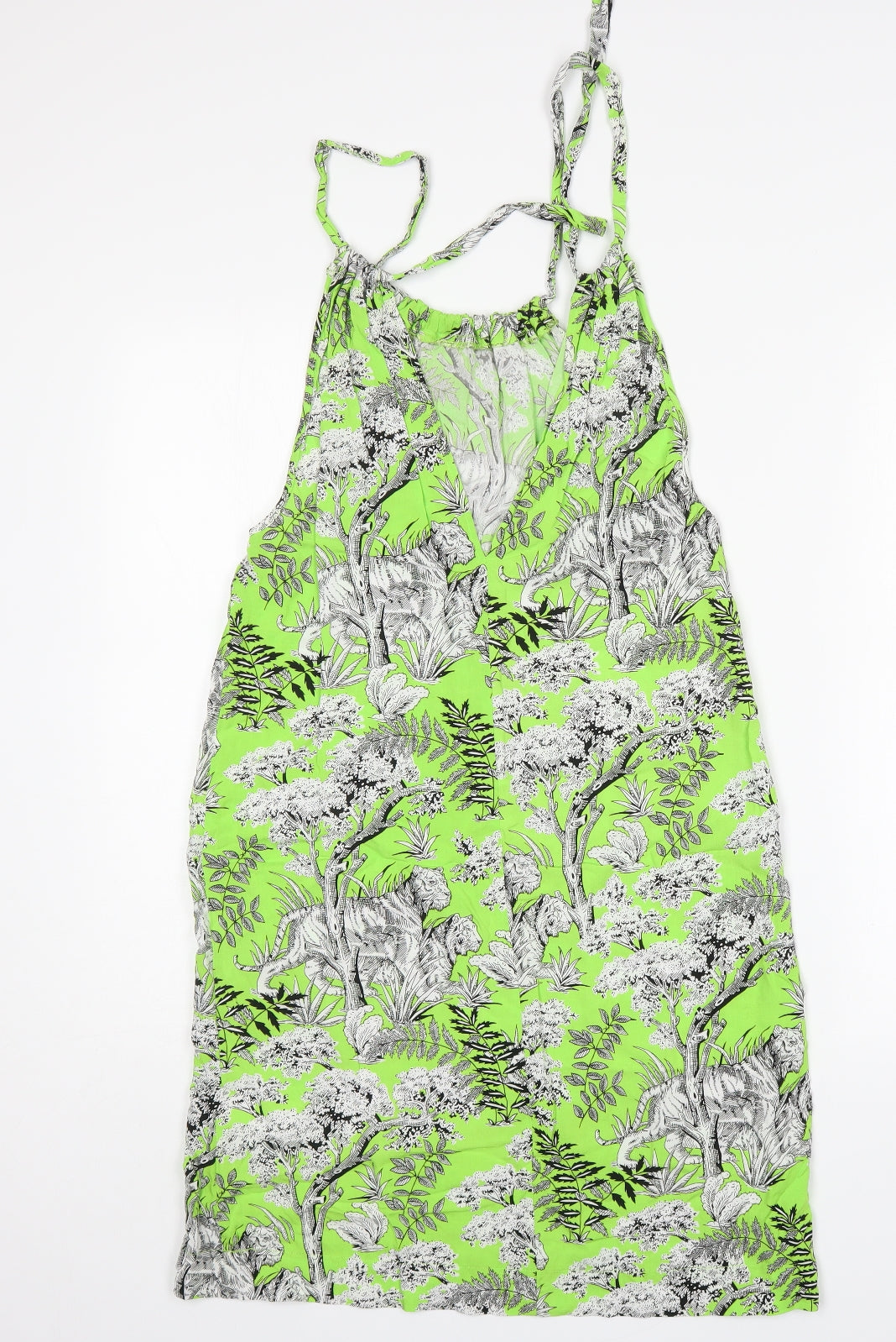 Warehouse Womens Multicoloured Floral Viscose Tank Dress  Size 10  Round Neck