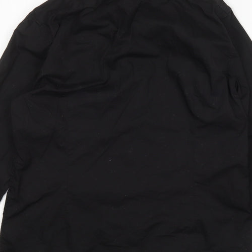 Antony Morato Mens Black  Cotton  Button-Up Size M Collared