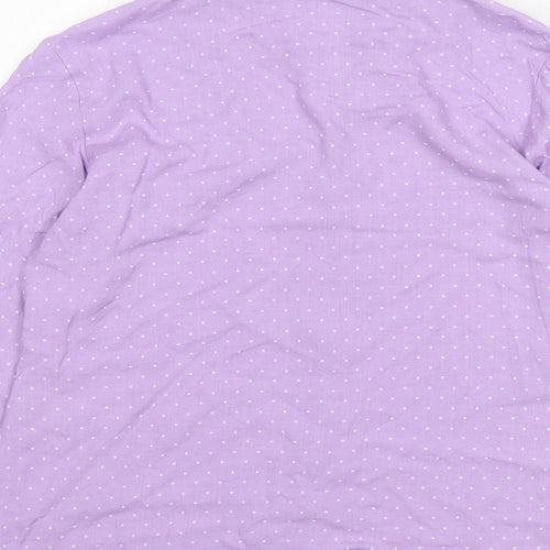 EWM Womens Multicoloured Polka Dot Viscose Basic Button-Up Size 14 Collared