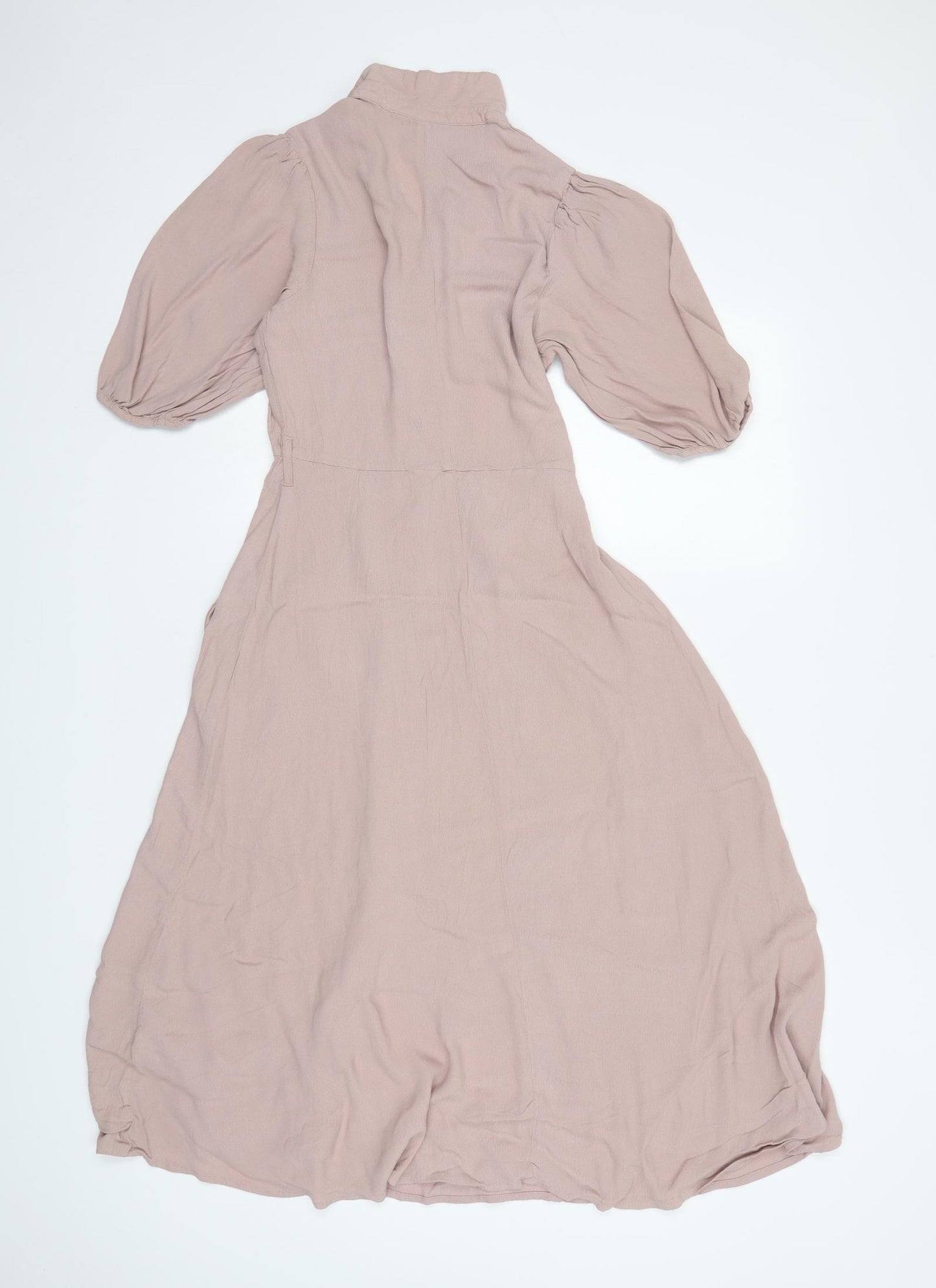 New Look Womens Pink  Viscose Shirt Dress  Size 12  Collared