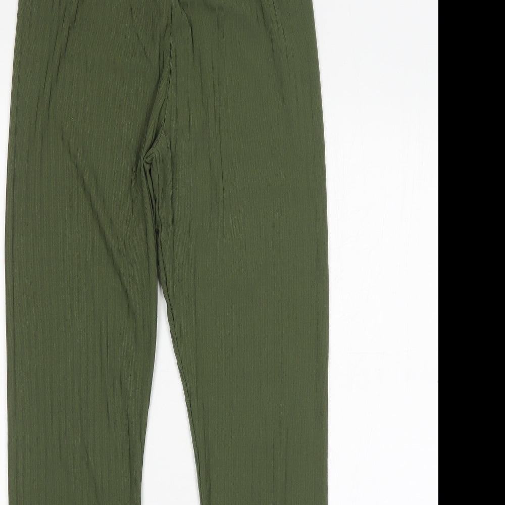Brave Soul Womens Green  Polyester Jogger Leggings Size L L29 in