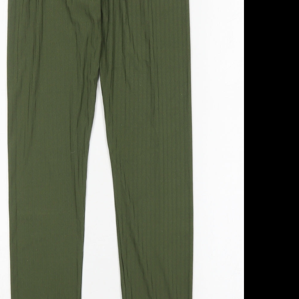 Brave Soul Womens Green  Polyester Jogger Leggings Size L L29 in