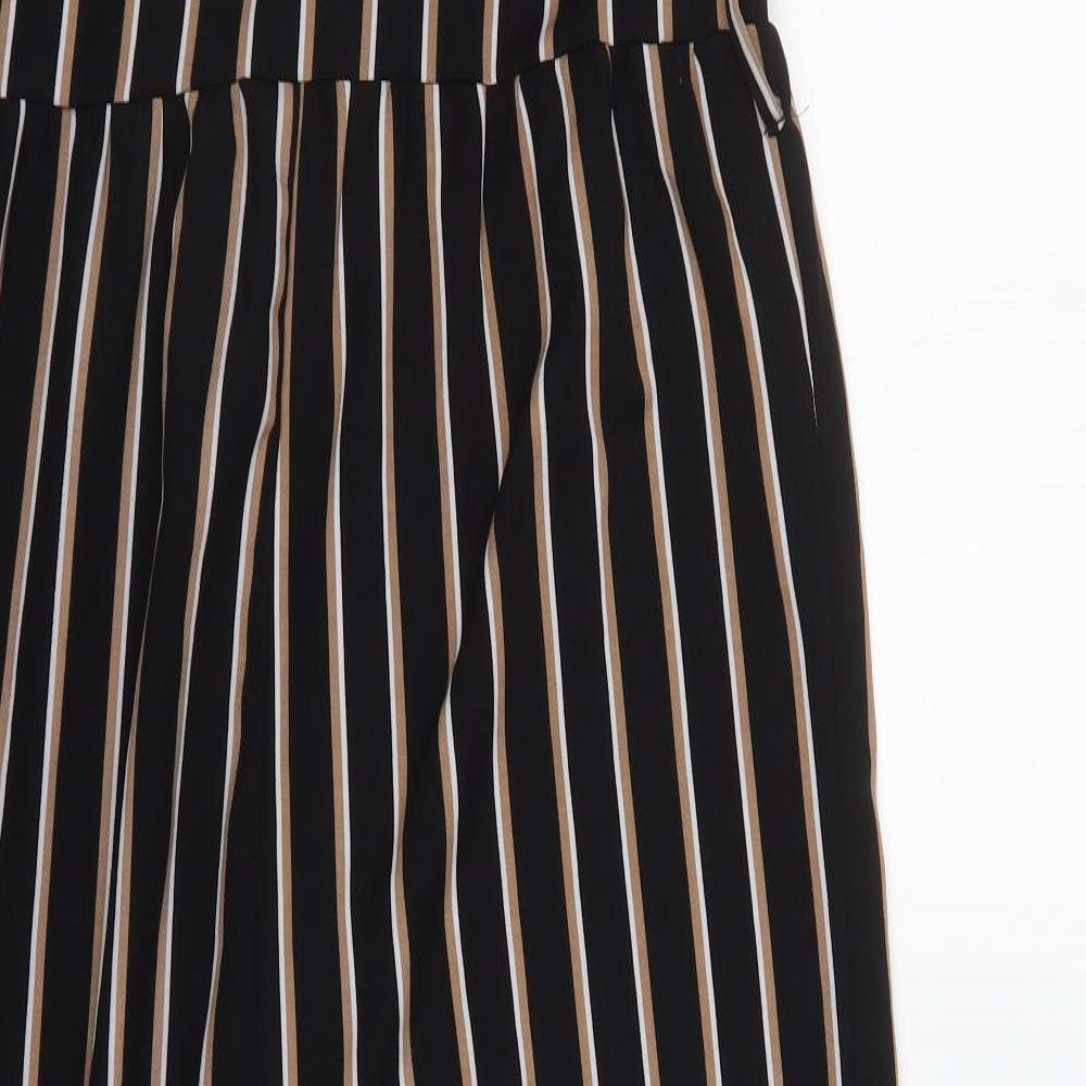 New Look Womens Multicoloured Striped Polyester Jumpsuit One-Piece Size 14 L27 in