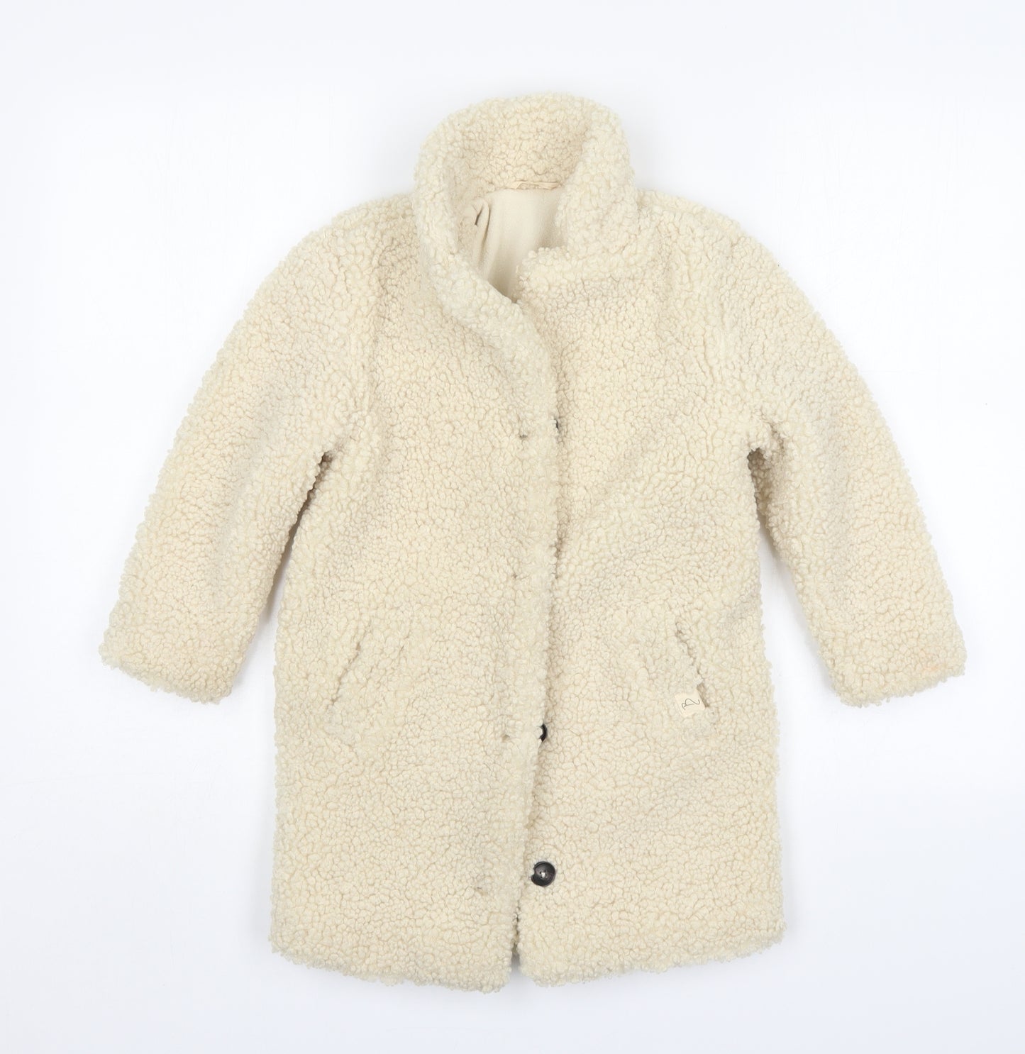 George Girls Beige   Overcoat Coatigan Size 5-6 Years